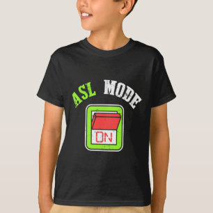Camiseta Língua de Sinais Americana Asl Sou Surdo Conscient