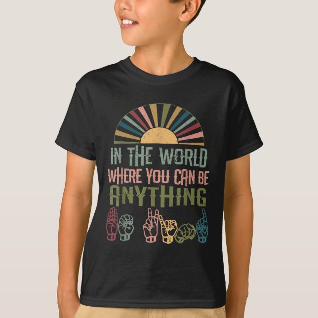 Camiseta Língua de Sinais Deficiente Conhecimento Deficient (Frente)