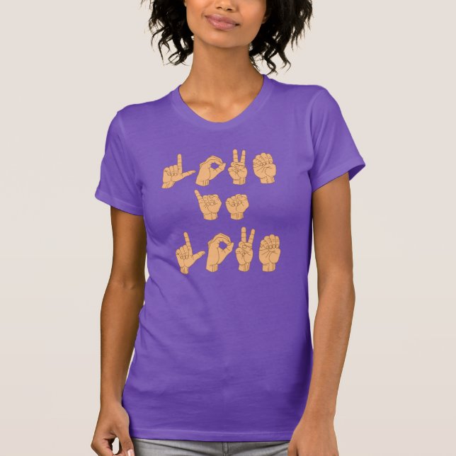 CAMISETA LÍNGUA DE SINAIS PARA AMOR É AMOR (Frente)