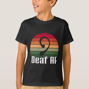Camiseta Língua de Sinais Surdos Asl Conscientização dos Su