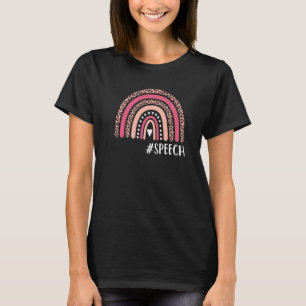Camiseta Língua falante Patologista Rainbow Speech Therapy