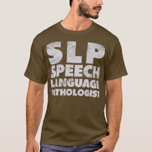Camiseta Língua falante - Patologista Vintage White Text