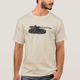 Camiseta Língua fonética fonética do tanque do exército mil