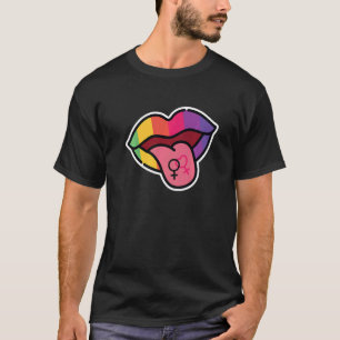 Camiseta Língua Lgbtq Butch Lgbt Lgbt Lgbt Orgulho lésbico 