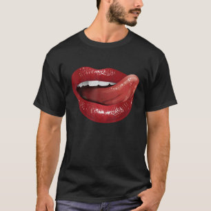 Camiseta Língua Romântica para Mãe Pai meninos meninas home