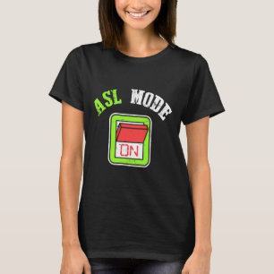 Camiseta Linguagem Americana de Sinais - Las Estou Ciente d