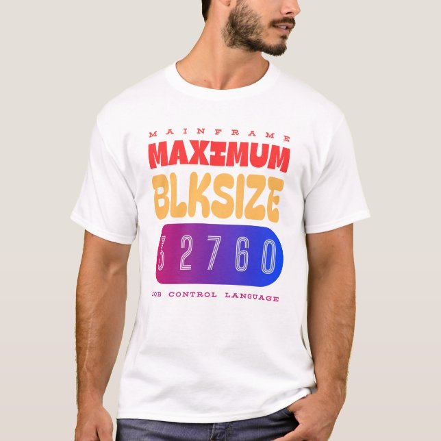 Camiseta Linguagem de Controle de Trabalho de Mainframe (JC (Frente)