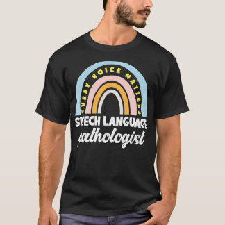 Camiseta Linguagem de Fala de Terapia de Fala SLP Engraçado