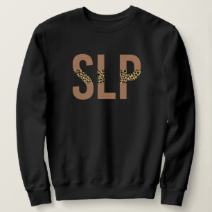Camiseta Linguagem de língua SLP Patologista Leopard Print