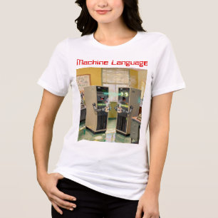 Camiseta “Linguagem de Máquina” - Tecnologia Humorística