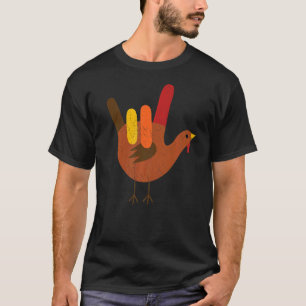 Camiseta Linguagem de Sinais Americana Eu Te Amo, Turma De