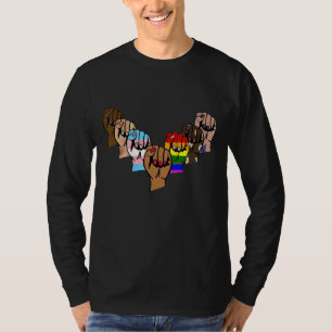 Camiseta Linguagem de Sinais Falando Lgbt Gay Les Pride