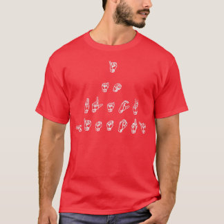 Camiseta Linguagem de Sinal Americano Eu sou a História Neg