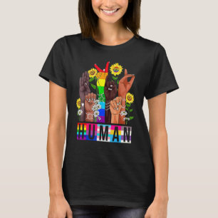 Camiseta Linguagem De Sinal Humano Falando Lgbtq+ Gay Les P