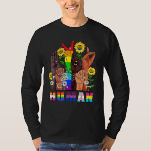 Camiseta Linguagem De Sinal Humano Falando Lgbtq+ Gay Les P