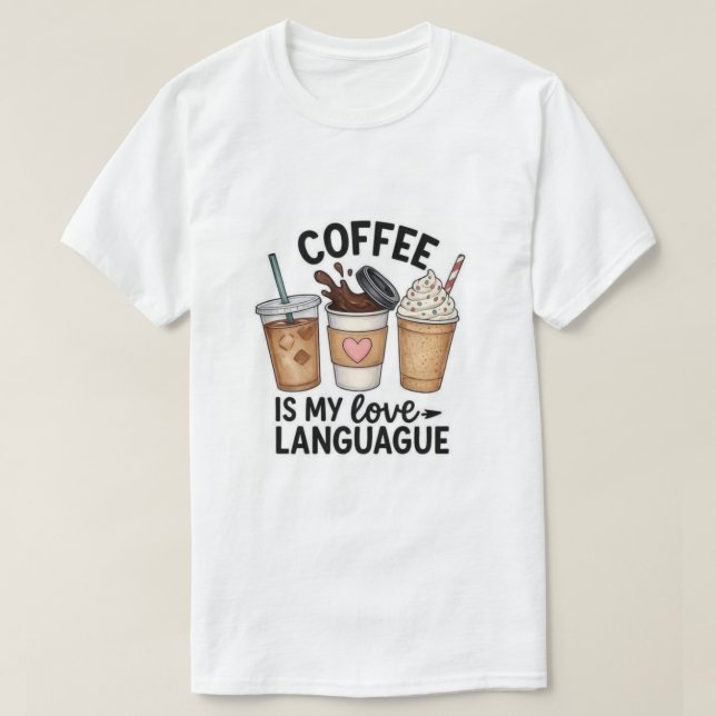 Camiseta Linguagem do Amor. (Frente do Design)