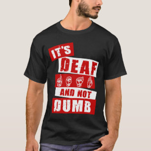 Camiseta Linguagem Gestual Consciencialização Surdos Mão Fa