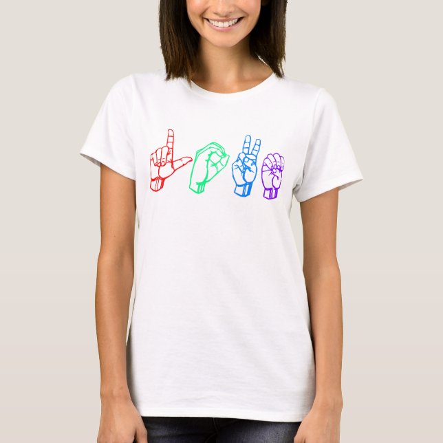 Camiseta Linguagem gestual do AMOR (Frente)