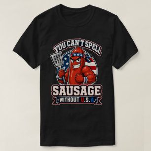 Camiseta Linguça Patriótica Divertida Mestre da Churrasquei