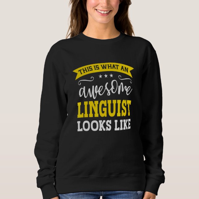 Camiseta Linguist Job Title Employee Funny Worker Professio (Frente)
