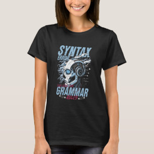 Camiseta Linguista Computacional Erro de Sintaxe Muito Lega