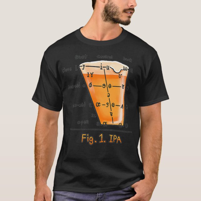 Camiseta Linguística do IPA - Fonética Internacional Funny  (Frente)