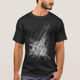 Camiseta Linha Abstrato Geométrica de Design de Arquitetura