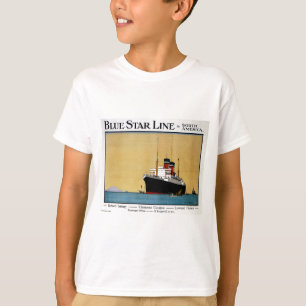 Camiseta Linha Ámérica do Sul da estrela azul