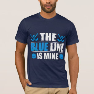 Camiseta Linha Azul de Hóquei