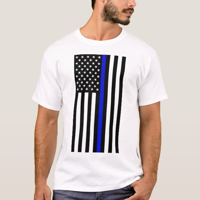 Camiseta Linha Azul Fino (Frente)