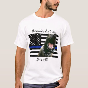Camiseta Linha Azul Fino - K9 Humor