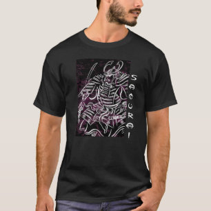 Camiseta Linha branca T do samurai do Shogun
