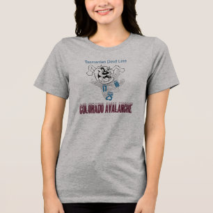 Camiseta Linha Colorado Avalanche Diabo da Tasmânia