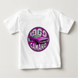 Camiseta Linha cor-de-rosa brilhante Camaro 1969