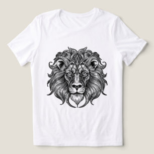 Camiseta Linha de Arte Leão
