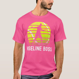 Camiseta Linha De Base Do Impressão Do Tórax Do Tênis Playe