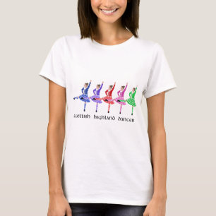Camiseta Linha de Dança das Terras Altas Escocesas