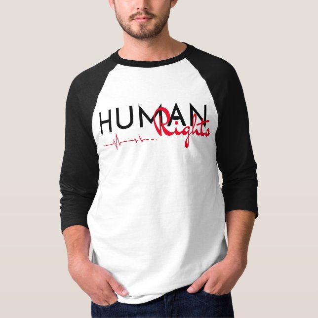 Camiseta Linha de vida dos direitos humanos (Frente)