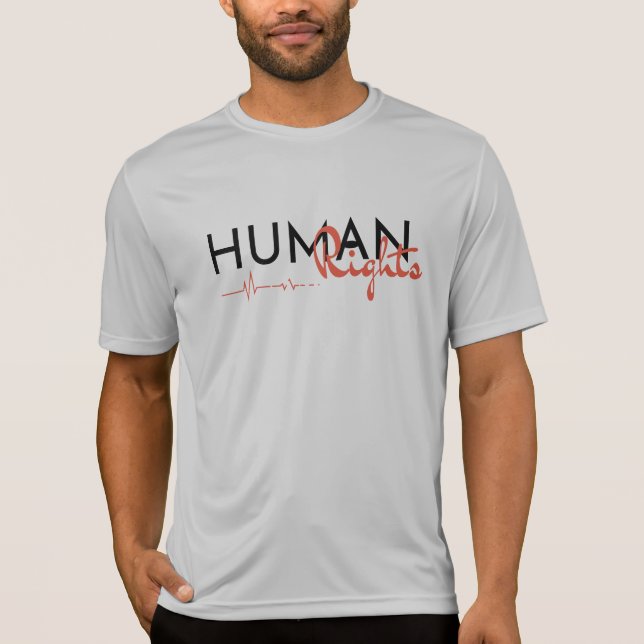 Camiseta Linha de vida dos direitos humanos (Frente)