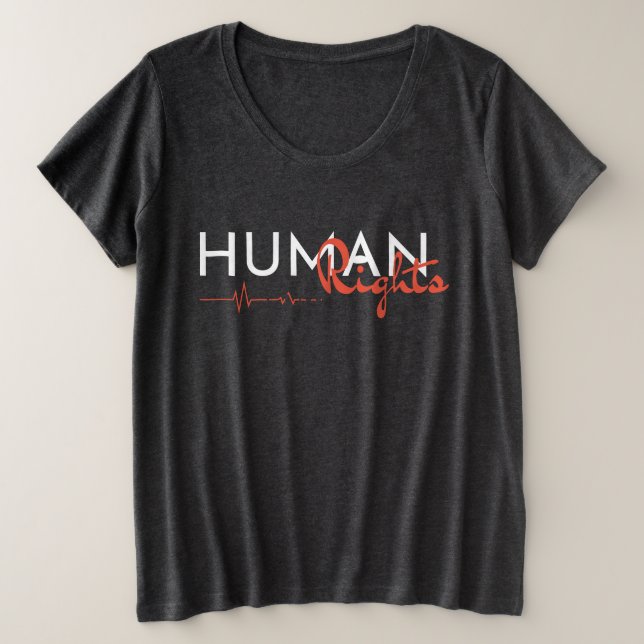 Camiseta Linha de vida dos direitos humanos (Frente do Design)
