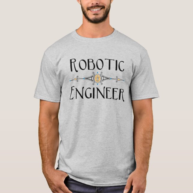 Camiseta Linha Decorativa de Engenheiro Robótica (Frente)