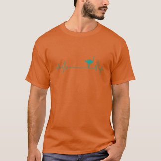 Camiseta Linha do Coração Avestruz Animal Passarinho amigo