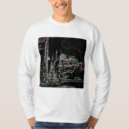 Camiseta Linha do horizonte colorida em Manhattan