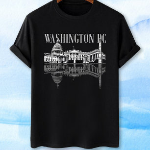 Camiseta Linha do horizonte de marcos do Washington Dc