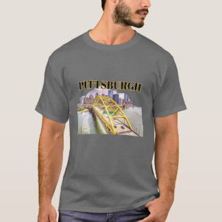 Camiseta Linha do horizonte Pittsburgh e Ponte Fort Pitt