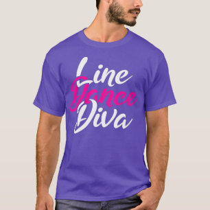 Camiseta Linha do País Ocidental Dançando Diva Mulheres na