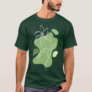 Camiseta Linha Floral do Jardineiro Horticulista Lily Flowe