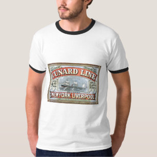 Camiseta Linha New York Liverpool 1875 de Cunard