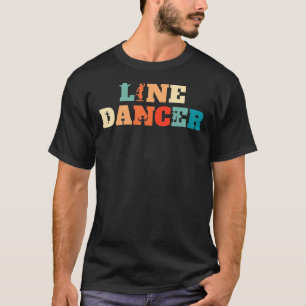 Camiseta Linha Retroativa Dançando Por País Dança Vintage L