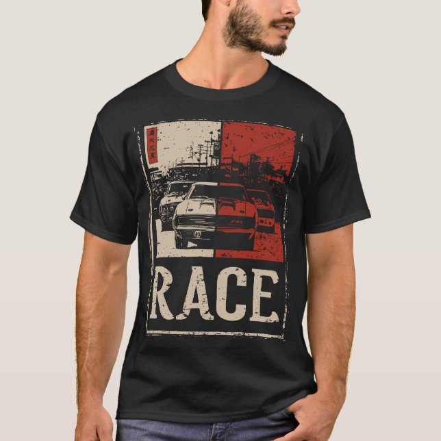 Camiseta Linha Rush - Velocidade de Médio-Cidade em Grit &  (Frente)